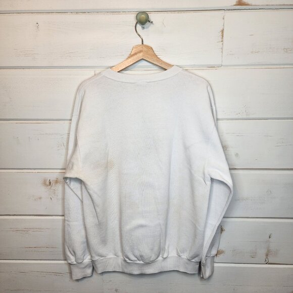 Vintage Looney Tunes Taz University Crewneck Pullover Sweatshirt Medium - Picture 9 of 12